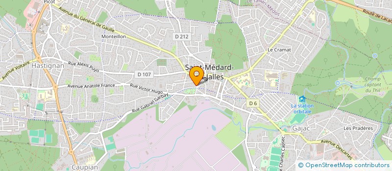 localisation de l'entreprise MONSIEUR JULIEN PICCIN  SAINT-MEDARD-EN-JALLES