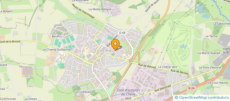 localisation de l'entreprise MONSIEUR JULIEN PICHON à LE RHEU