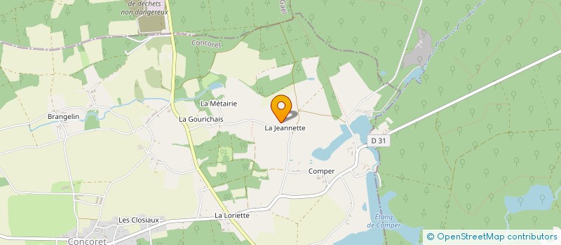 localisation de l'entreprise MONSIEUR JULIEN-PIERRE HUBERT  CONCORET