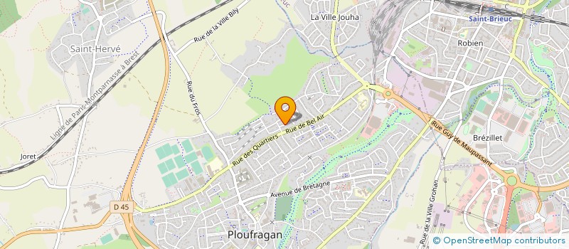 localisation de l'entreprise MONSIEUR JULIEN PIETO à PLOUFRAGAN