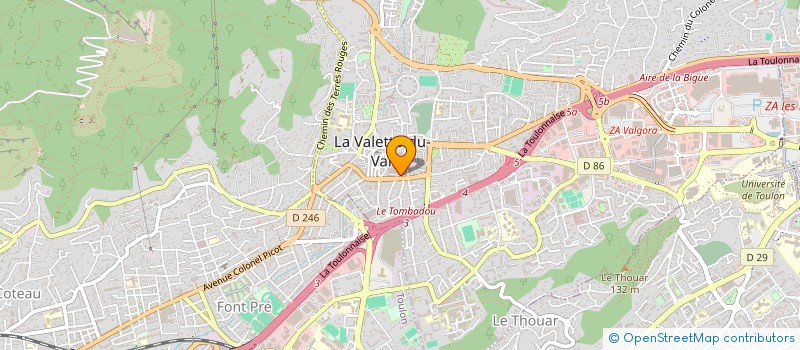 localisation de l'entreprise MONSIEUR JULIEN PIETROLONGO à LA VALETTE-DU-VAR
