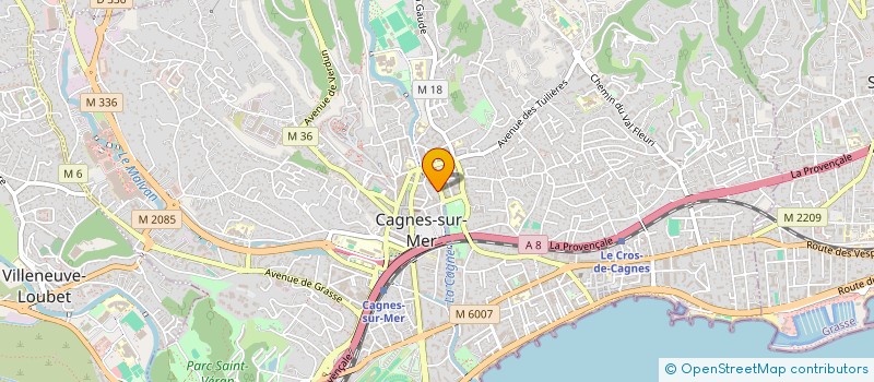 localisation de l'entreprise MONSIEUR JULIEN PIGEOT à CAGNES-SUR-MER