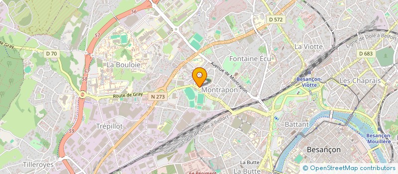 localisation de l'entreprise MONSIEUR JULIEN PILLOT à BESANCON