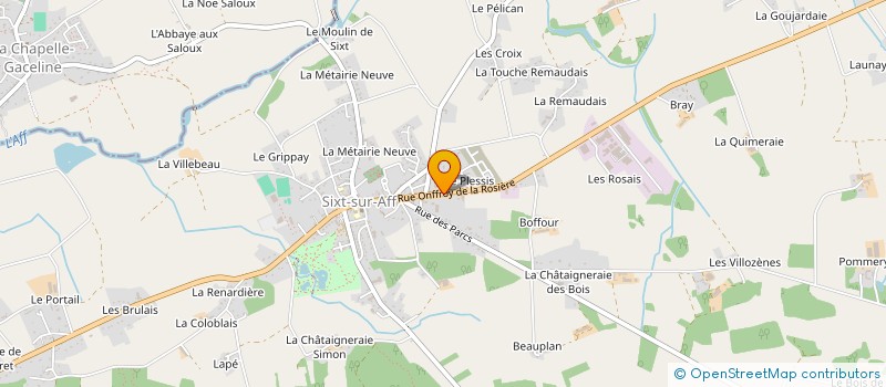 localisation de l'entreprise MONSIEUR JULIEN PINARD à SIXT-SUR-AFF