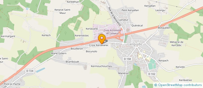 localisation de l'entreprise MONSIEUR JULIEN PINEAU à LANGUIDIC