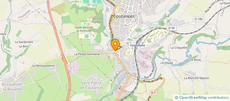 localisation de l'entreprise MONSIEUR JULIEN PITAUD à COUTANCES