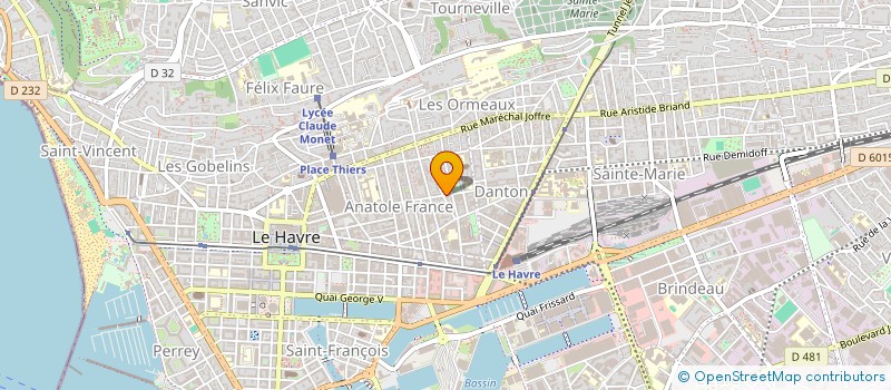 localisation de l'entreprise MONSIEUR JULIEN PLANCHET  LE HAVRE