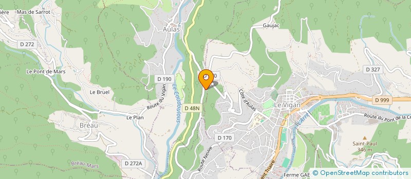 localisation de l'entreprise MONSIEUR JULIEN PLANQUE  AULAS