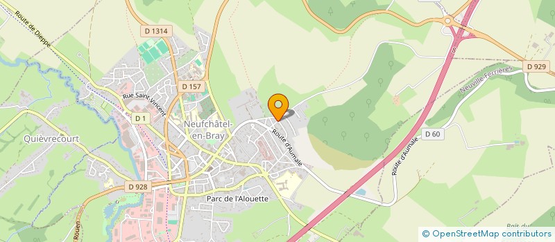 localisation de l'entreprise MONSIEUR JULIEN PLATEL  NEUFCHATEL-EN-BRAY