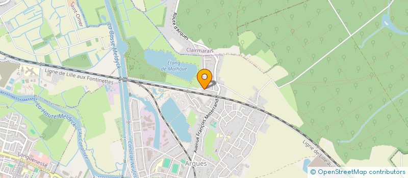 localisation de l'entreprise MONSIEUR JULIEN POCHOLLE  ARQUES