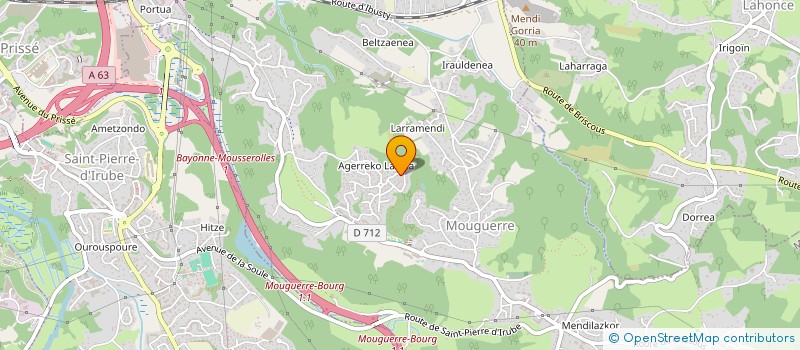 localisation de l'entreprise MONSIEUR JULIEN POIGNAVENT  MOUGUERRE