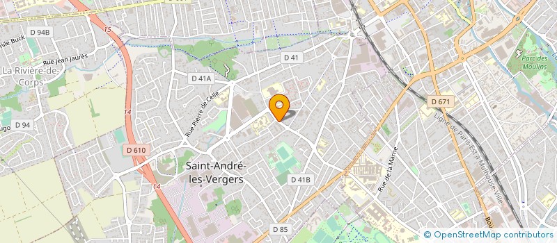 localisation de l'entreprise MONSIEUR JULIEN POINSOT  SAINT-ANDRE-LES-VERGERS