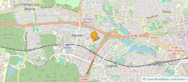 localisation de l'entreprise MONSIEUR JULIEN POIRIER  NOISIEL