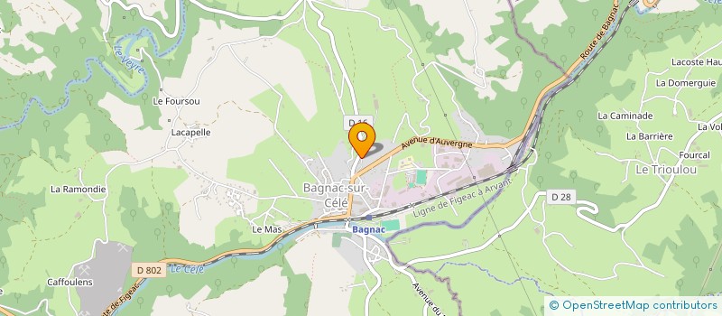 localisation de l'entreprise MONSIEUR JULIEN POMEL  BAGNAC-SUR-CELE