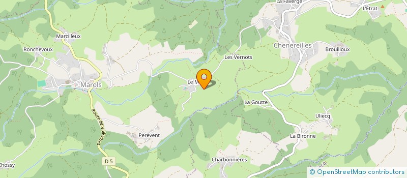 localisation de l'entreprise MONSIEUR JULIEN PONCET  MAROLS