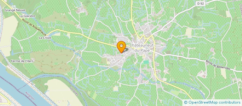 localisation de l'entreprise MONSIEUR JULIEN PONCON  CHATEAUNEUF-DU-PAPE