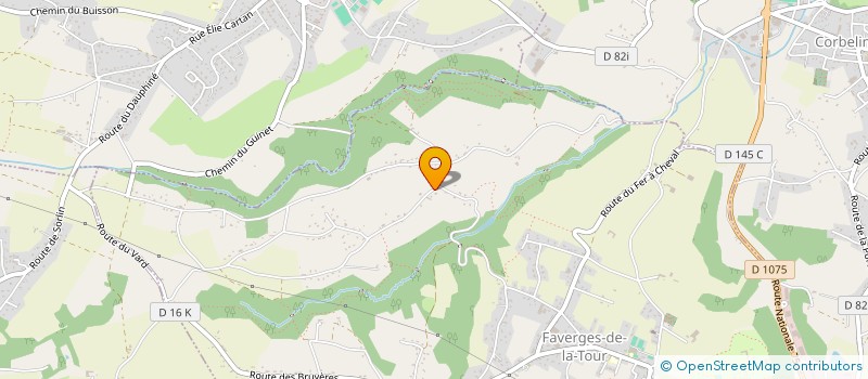localisation de l'entreprise MONSIEUR JULIEN PONSARD  FAVERGES-DE-LA-TOUR