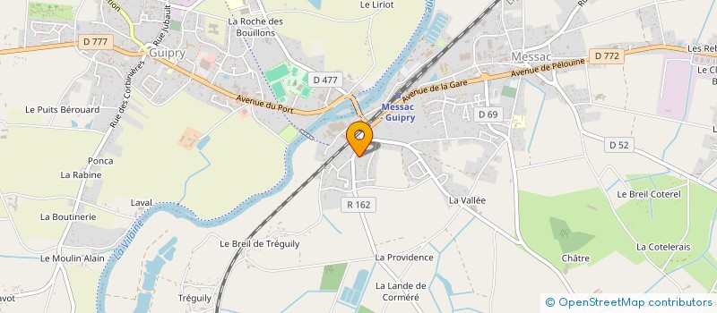 localisation de l'entreprise MONSIEUR JULIEN PORCU  GUIPRY-MESSAC