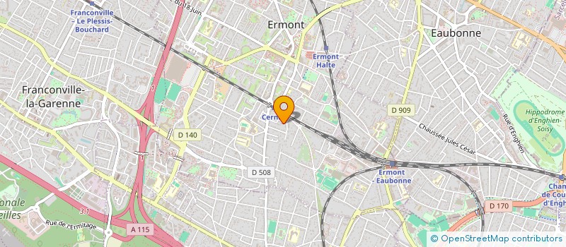 localisation de l'entreprise MONSIEUR JULIEN PORQUIER  ERMONT