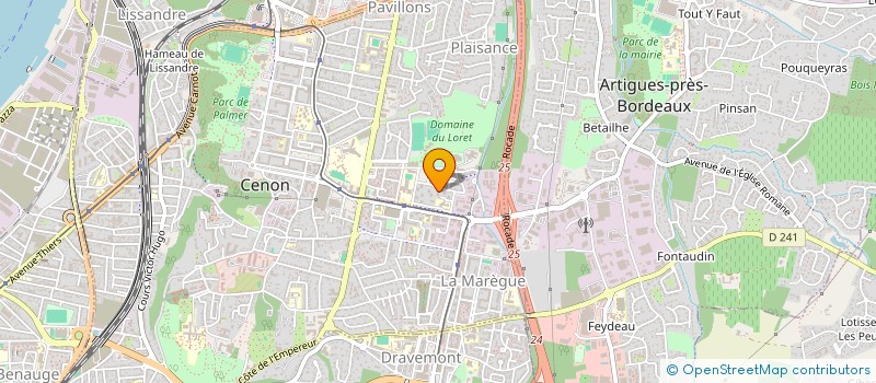 localisation de l'entreprise MONSIEUR JULIEN PORTOIS  CENON