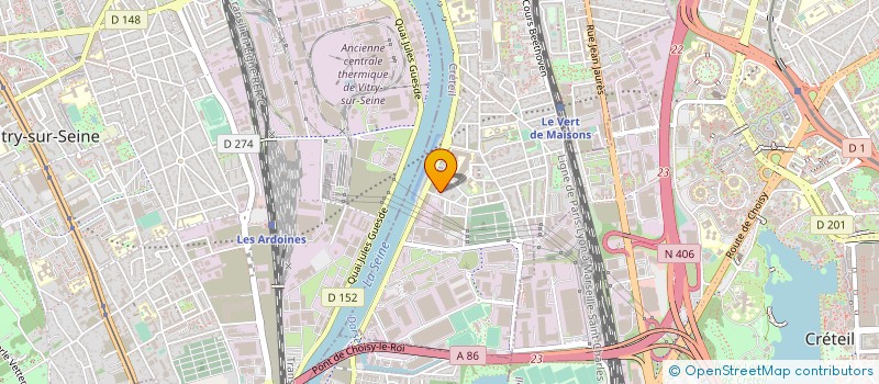 localisation de l'entreprise MONSIEUR JULIEN POTEL  ALFORTVILLE