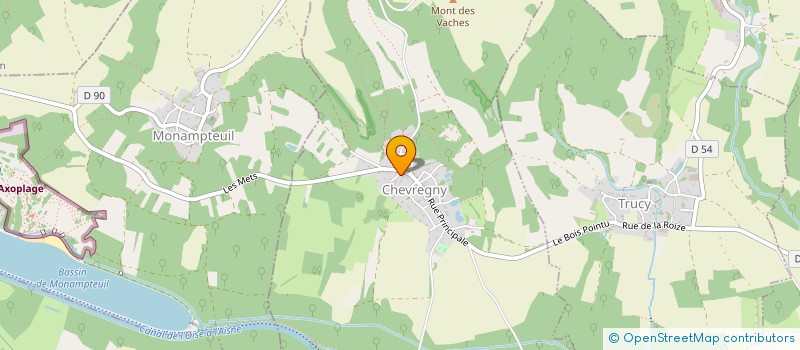 localisation de l'entreprise MONSIEUR JULIEN POTIER  CHEVREGNY