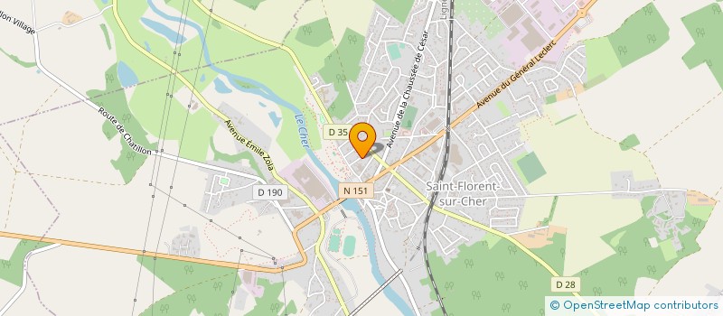 localisation de l'entreprise MONSIEUR JULIEN POTTIER  SAINT-FLORENT-SUR-CHER