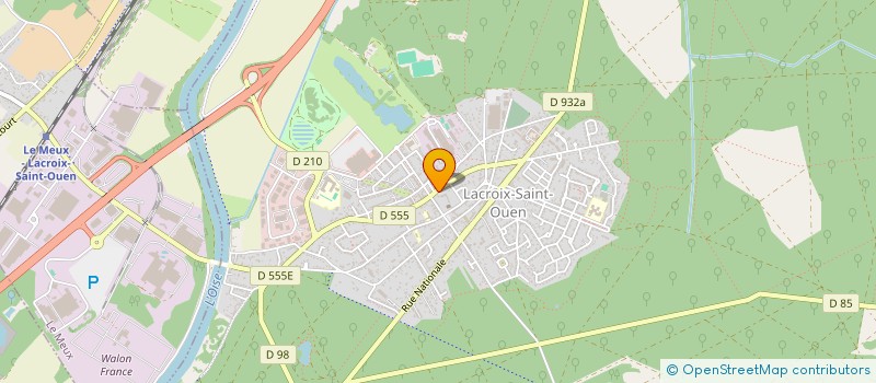 localisation de l'entreprise MONSIEUR JULIEN POULAIN  LACROIX-SAINT-OUEN