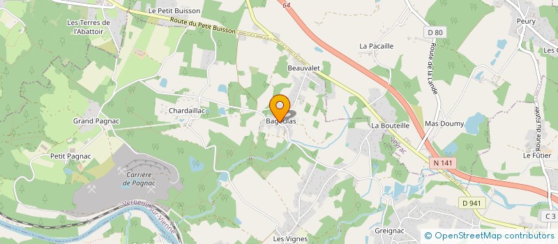 localisation de l'entreprise MONSIEUR JULIEN POUPARD à VERNEUIL-SUR-VIENNE