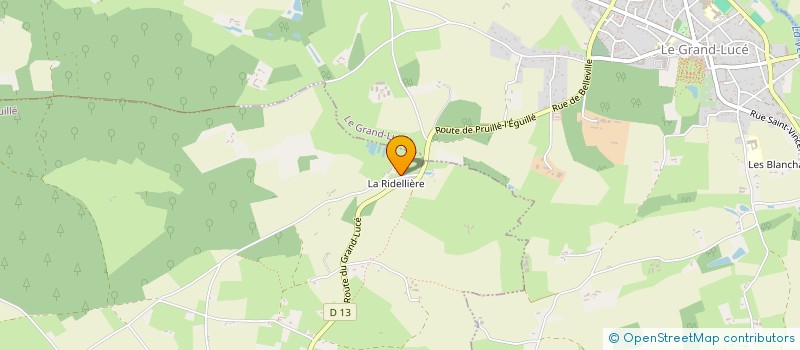 localisation de l'entreprise MONSIEUR JULIEN POUSSE  PRUILLE-L'EGUILLE