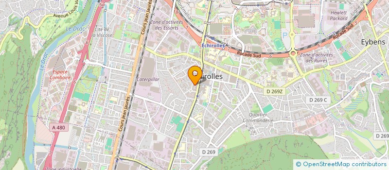 localisation de l'entreprise MONSIEUR JULIEN POUSSON  ECHIROLLES