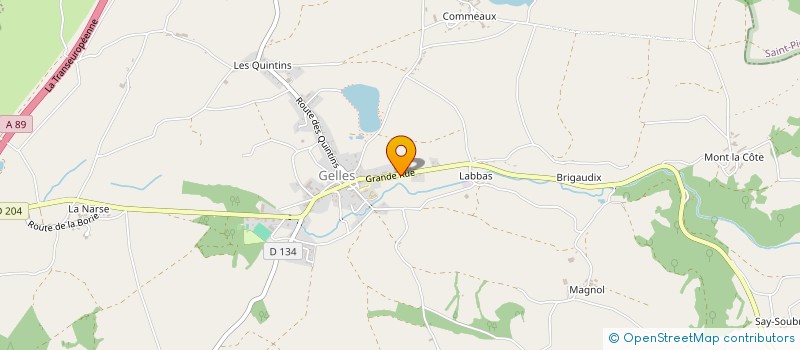 localisation de l'entreprise MONSIEUR JULIEN POUX  GELLES