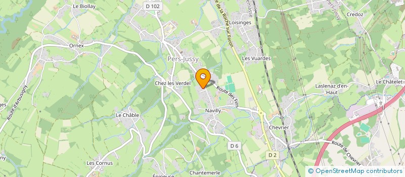 localisation de l'entreprise MONSIEUR JULIEN POUZET  PERS-JUSSY