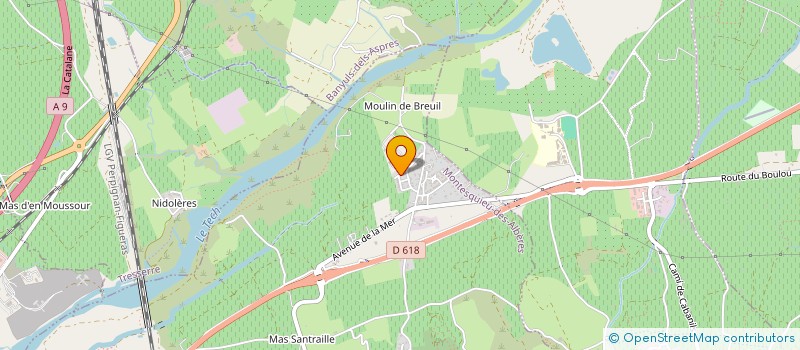 localisation de l'entreprise MONSIEUR JULIEN POYET à MONTESQUIEU-DES-ALBERES