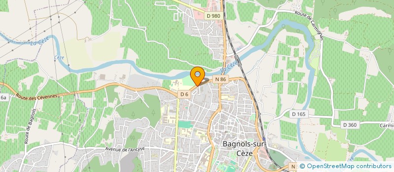 localisation de l'entreprise MONSIEUR JULIEN PRABEL à ROCHEMAURE