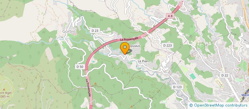 localisation de l'entreprise MONSIEUR JULIEN PRADAS  GORBIO