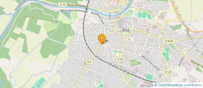 localisation de l'entreprise MONSIEUR JULIEN PRADEAU  DAX