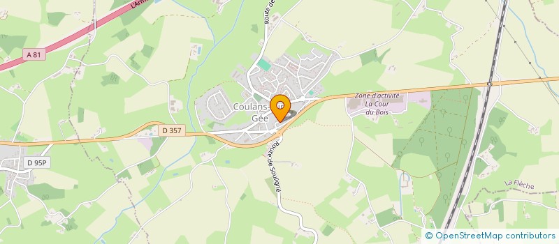 localisation de l'entreprise MONSIEUR JULIEN PRAIZELIN  COULANS-SUR-GEE