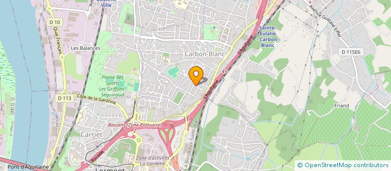 localisation de l'entreprise MONSIEUR JULIEN PRAT  CARBON-BLANC