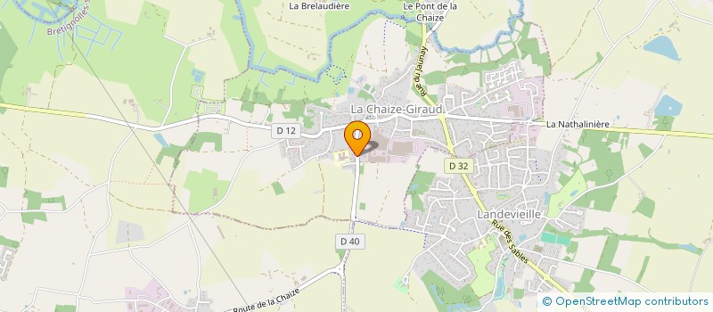 localisation de l'entreprise MONSIEUR JULIEN PRAUD  LA CHAIZE-GIRAUD