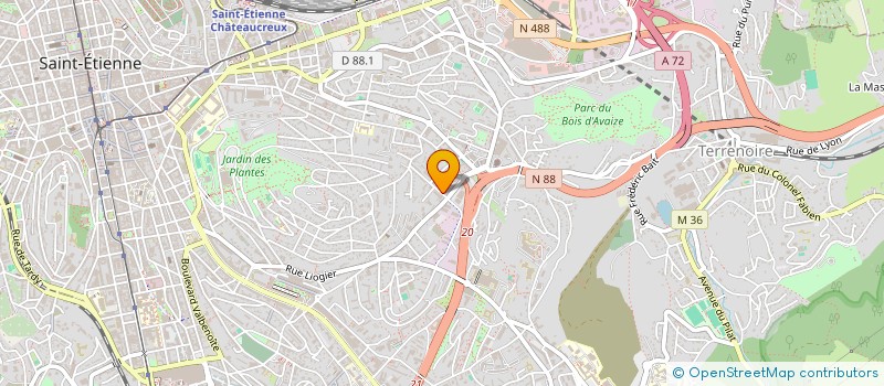 localisation de l'entreprise MONSIEUR JULIEN PREPONIOT  SAINT-ETIENNE