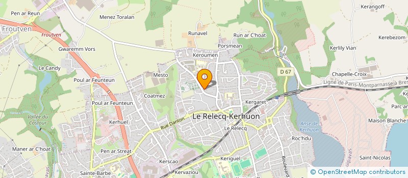 localisation de l'entreprise MONSIEUR JULIEN PRIGENT à LE RELECQ-KERHUON