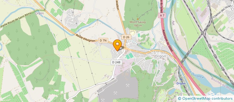 localisation de l'entreprise MONSIEUR JULIEN PRIN  ORGON