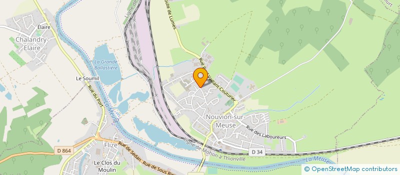 localisation de l'entreprise MONSIEUR JULIEN PRINGOT  NOUVION-SUR-MEUSE