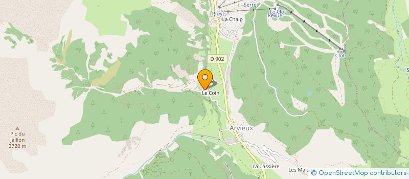 localisation de l'entreprise MONSIEUR JULIEN PUIG  ARVIEUX