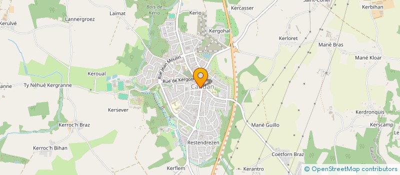 localisation de l'entreprise MONSIEUR JULIEN PUILLON  CAUDAN