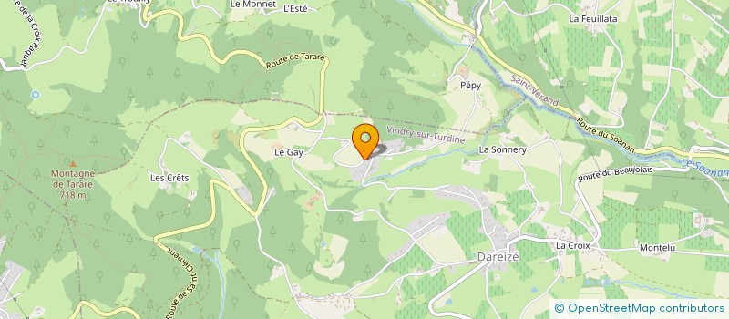 localisation de l'entreprise MONSIEUR JULIEN PUTIGNY à VINDRY-SUR-TURDINE