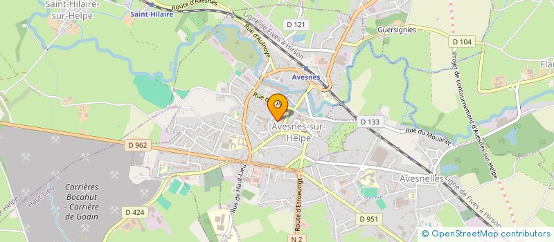 localisation de l'entreprise MONSIEUR JULIEN QUETIER  AVESNES-SUR-HELPE