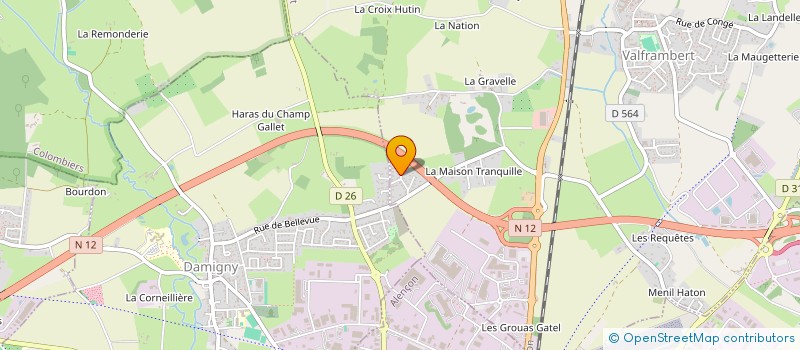 localisation de l'entreprise MONSIEUR JULIEN RABOTEAU à VALFRAMBERT