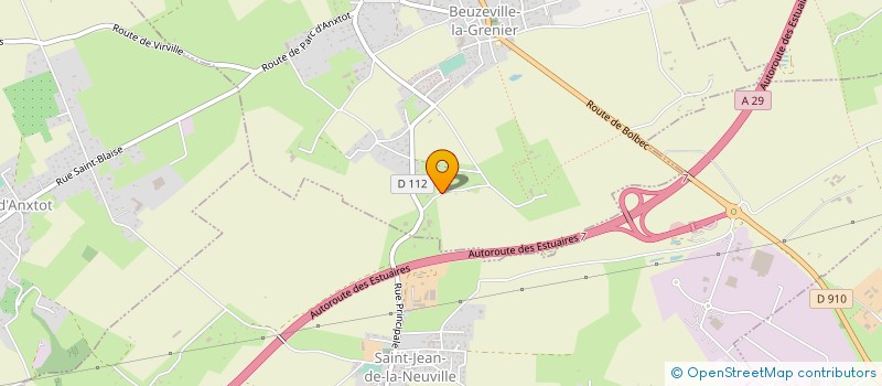 localisation de l'entreprise MONSIEUR JULIEN RACINE  BEUZEVILLE-LA-GRENIER